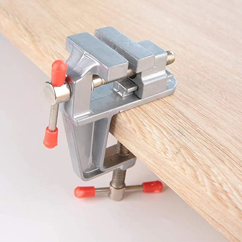 

Aluminum Alloy Miniture Small Table Bench Vise Swivel Lock Clamp Craft Hobby Craft DIY Repair Tool Vice Muliti-Funcational Clamp