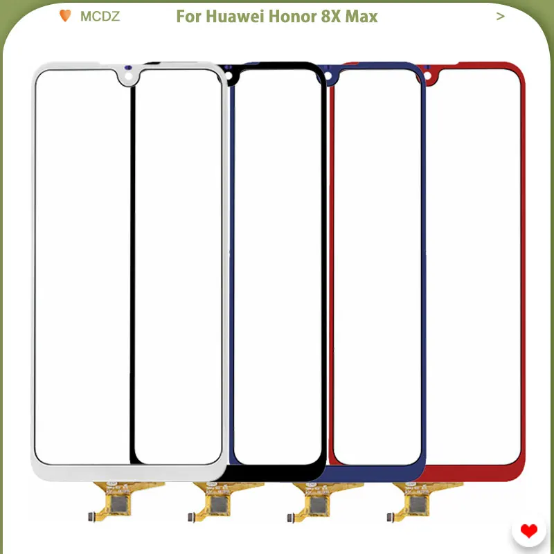 Сенсорная панель для Huawei Honor 8X Max ЖК-дисплей передняя внешнее стекло сенсорный