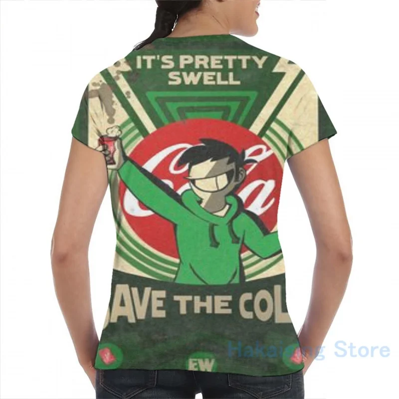 Мужская и женская футболка с принтом Save The Cola