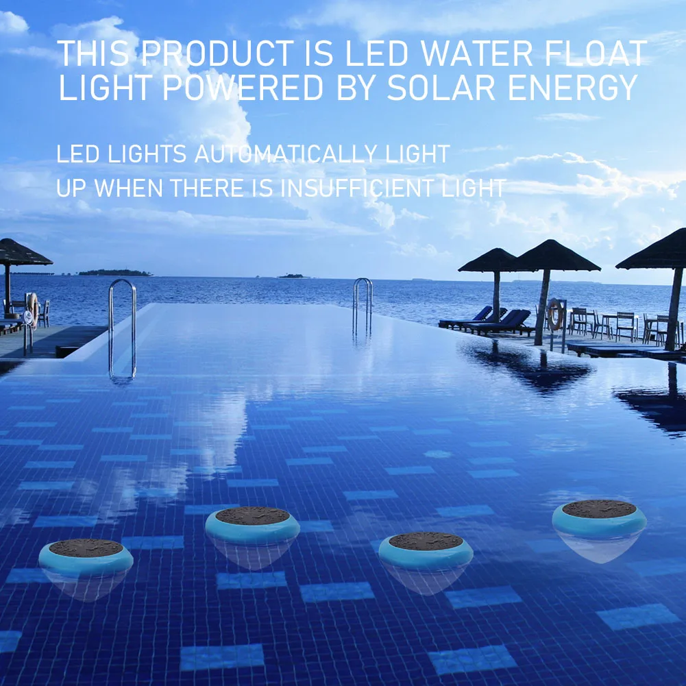 

Solar Energy Floating Light LED Swimming Pool Waterproof LED Solar Power Multi Color Changing Water Drift Lamp