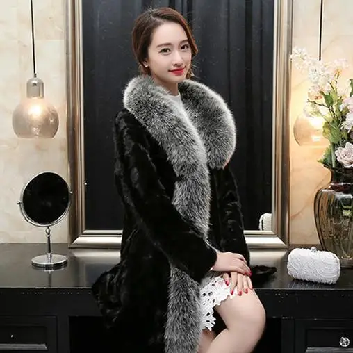 Женская леопардовая шуба из искусственного меха элегантное женское зимнее