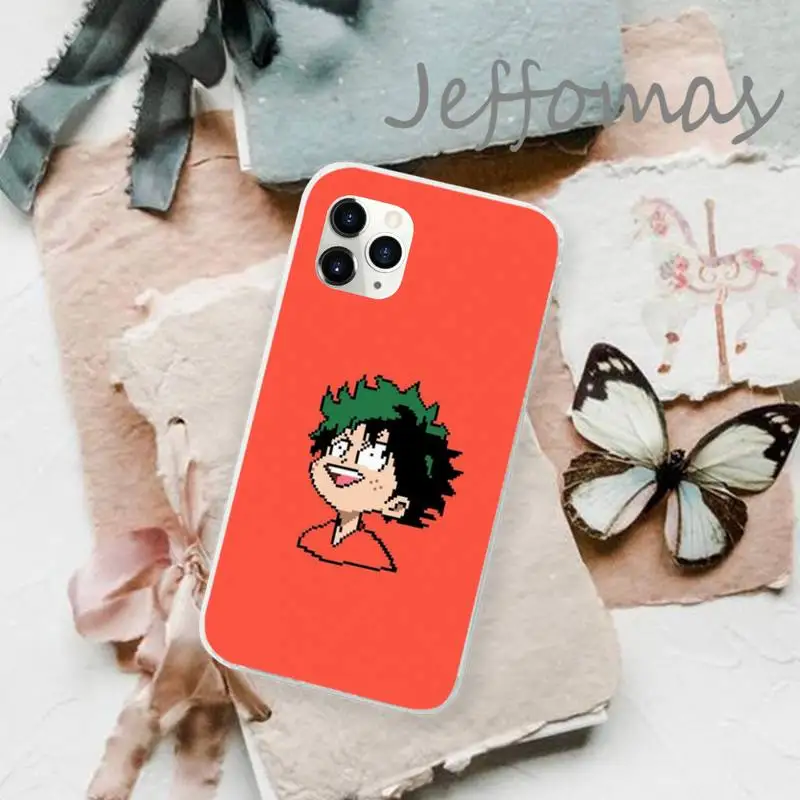 

My Hero Academia Phone Case Transparent for iPhone 11 12 mini pro XS MAX 8 7 6 6S Plus X 5S SE 2020 XR