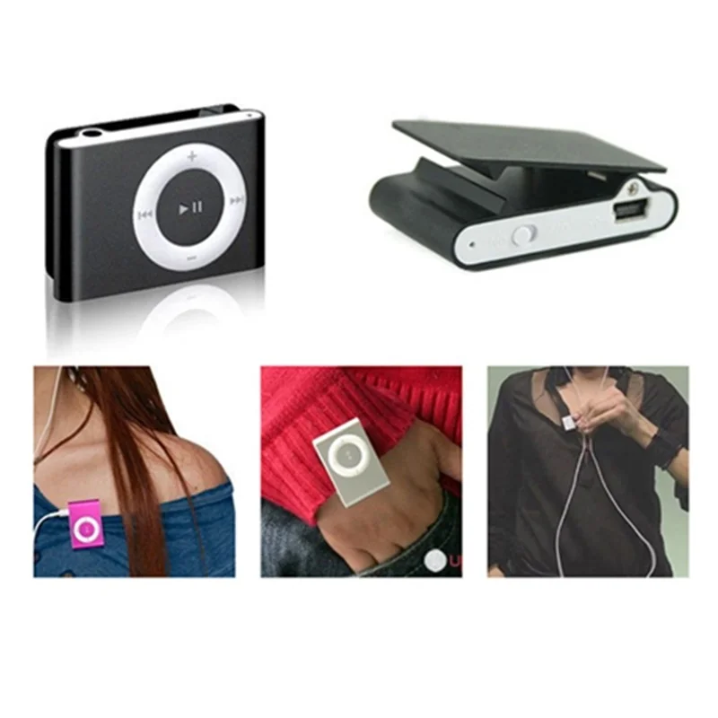 1PCs Mini Portable USB MP3 Player Clip Waterproof Sport Compact Metal Mp3 Music with TF Card Slot Candy Colors | Автомобили и
