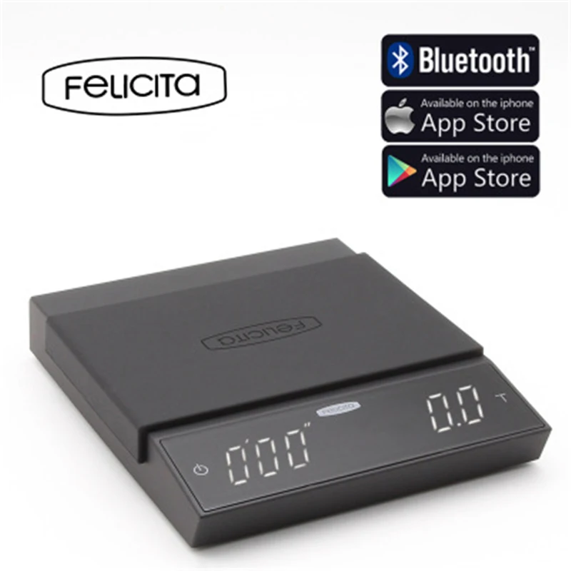 Felicita Incline кофейные весы с таймером USB капельная кофейная шкала Bluetooth 2 кг/0 1 г Умные