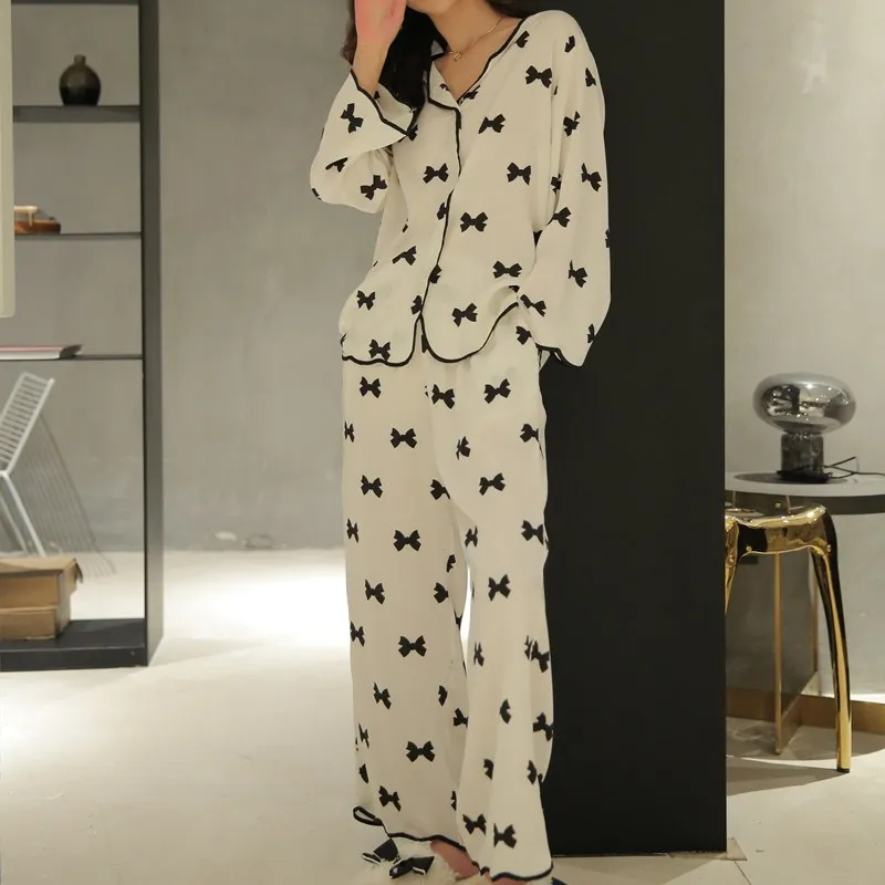 

Sleep Pajamas Silk Pajamas For Men Night Set Pyjamas For Women 21-579