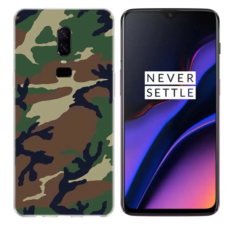 Силиконовый чехол в стиле милитари для OnePlus 1 + One Plus 8 7T 7 Pro 6T 6 5T 5|Чехлы-накладки| |