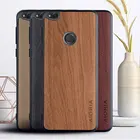 Роскошный Деревянный винтажный стиль funda чехол для Huawei P8 Lite 2017 кожаная наклейка с ПК задняя крышка Чехлы для Huawei P8 Lite 2017