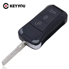 Чехол-книжка для автомобильных ключей, 3 кнопки, для Porsche Cayenne GTS 2005, 2006, 2007, 2008