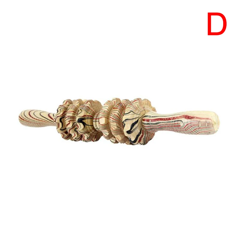 

New 1pc Full Body Massager Wood Roller Stick Gear Trigger Point Muscle Relief Pain Tool 5 Styles