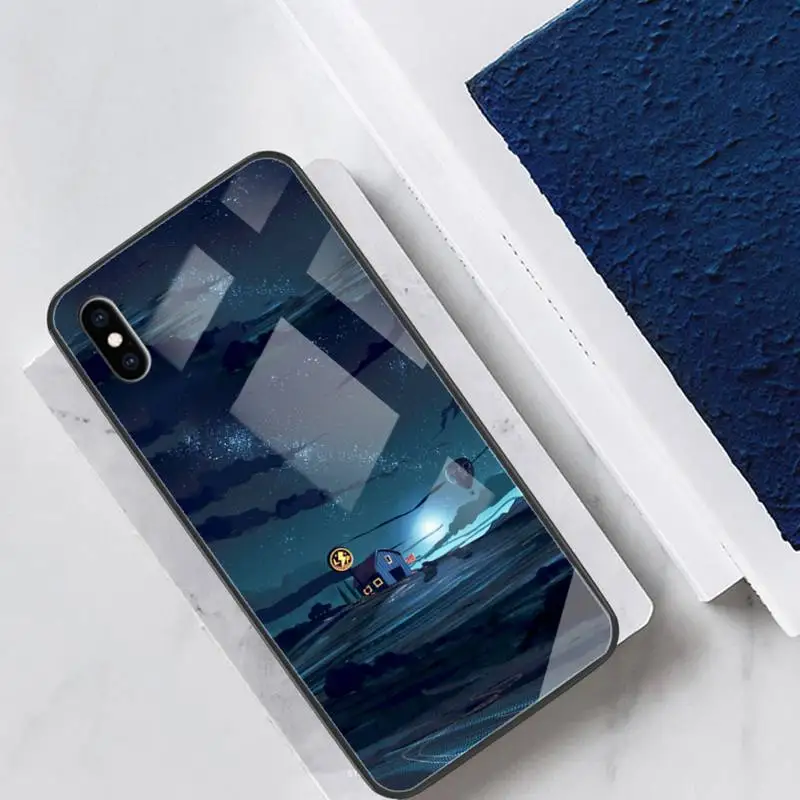 

Casual Campsite Phone Case Tempered Glass for Ipohne 12 11 Pro Max 7 8 PLUS 6s XR Back Cover Case