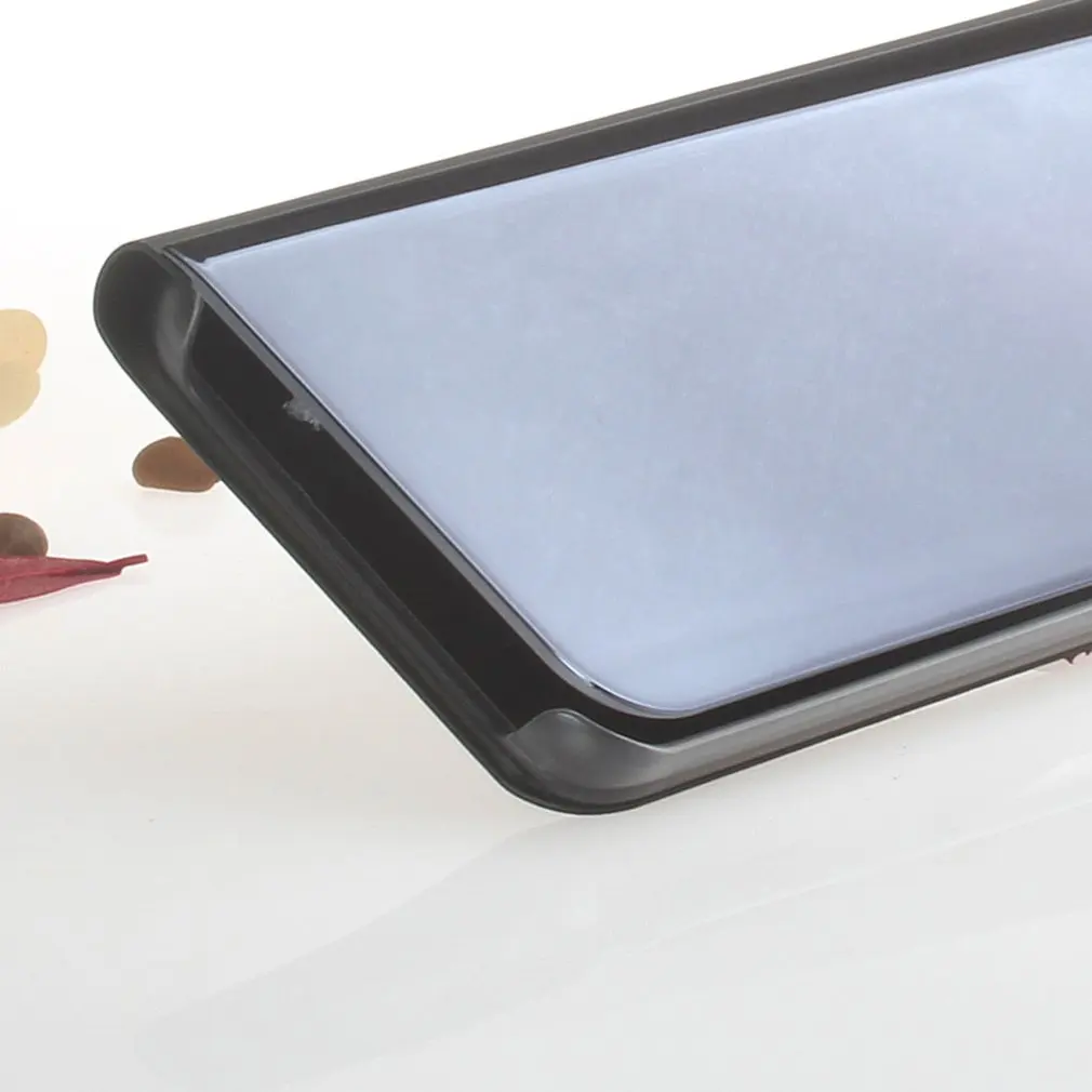 Прозрачный зеркальный смарт чехол флип с подставкой противоударный защитный для