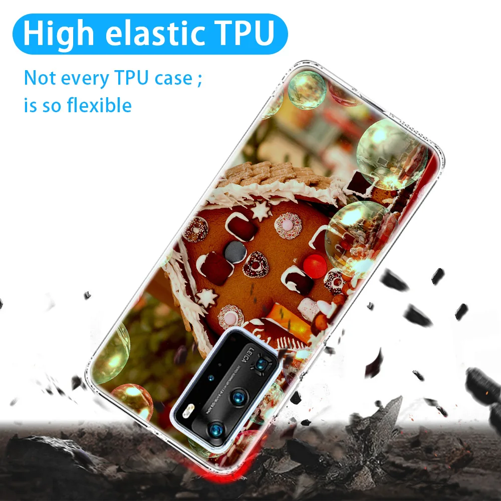 

ciciber Santa Claus Cases for Huawei P30 P40 P20 Pro Lite Mate 30 20 Lite Pro Honor 20 10 9X Pro Lite P Smart Plus 2019 Silicone