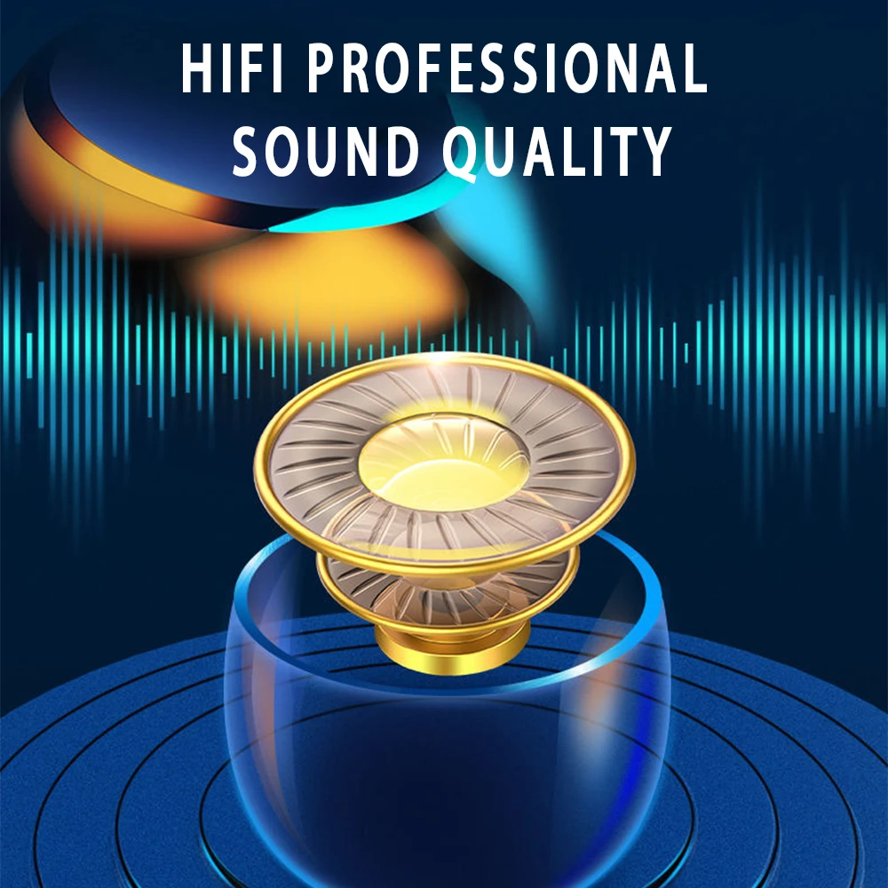 TWS Bluetooth 5 0 наушники умный цифровой дисплей миниатюрная Hi-Fi гарнитура