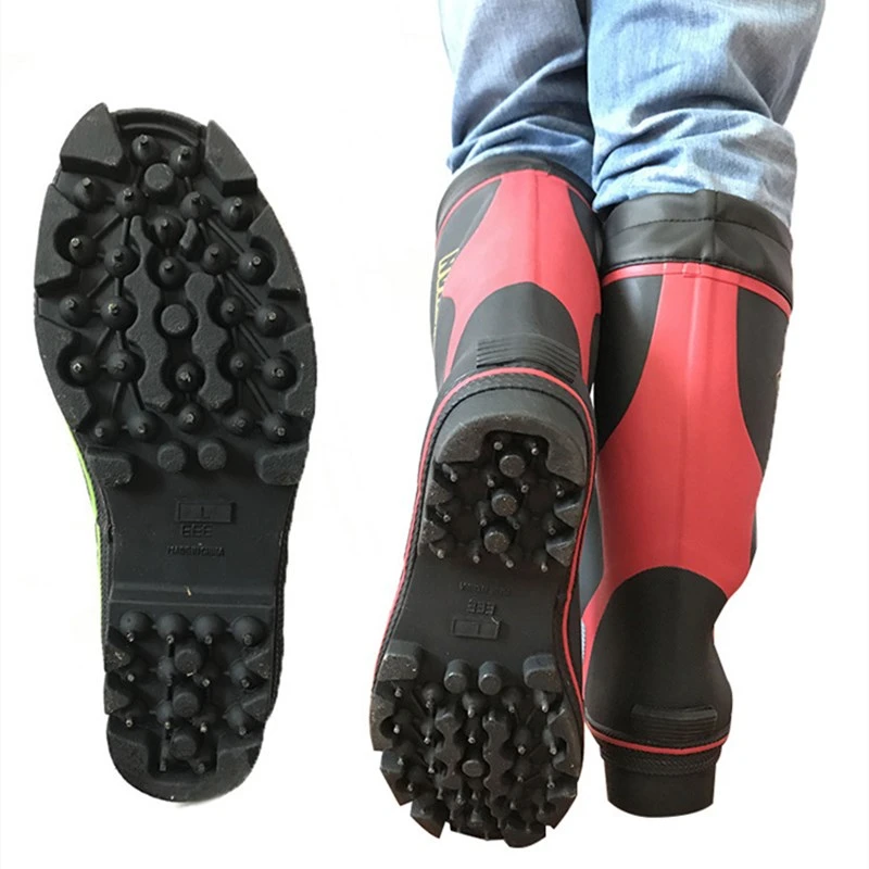 Outdoor Waterproof Fishing Shoes Rain Boots Men Women High Tube Non-slip Wearproof Wading Shoe Autumn Winter Warm | Спорт и