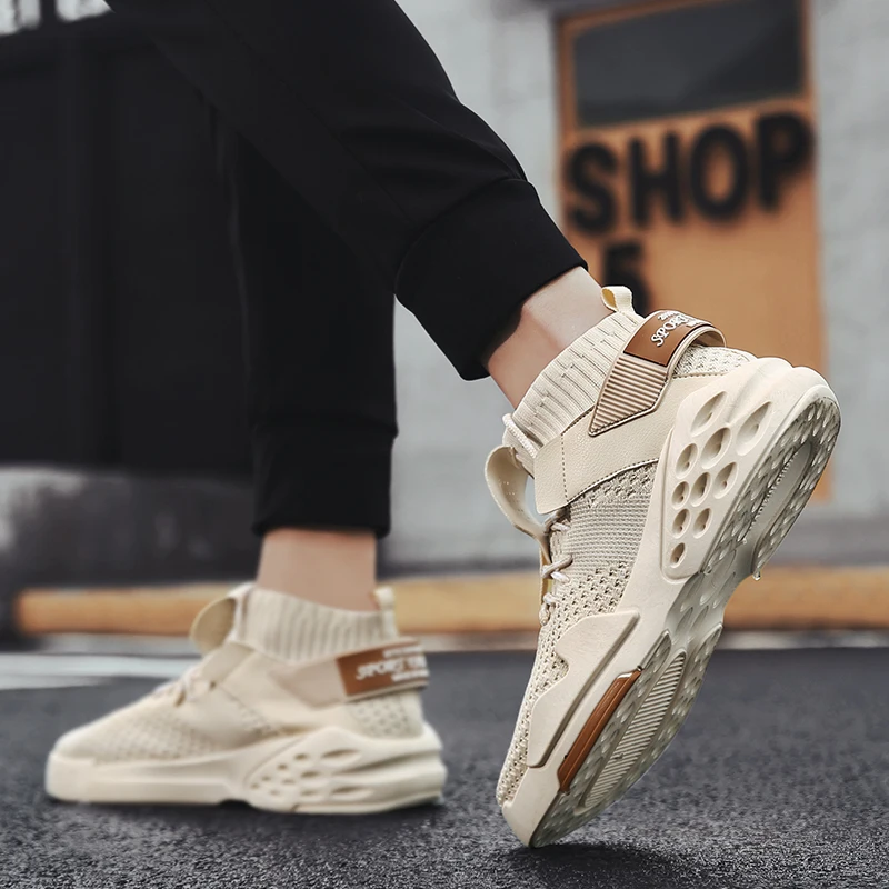 Весенне-осенняя мужская обувь кроссовки 2019 дышащая для спорта модная сетчатая