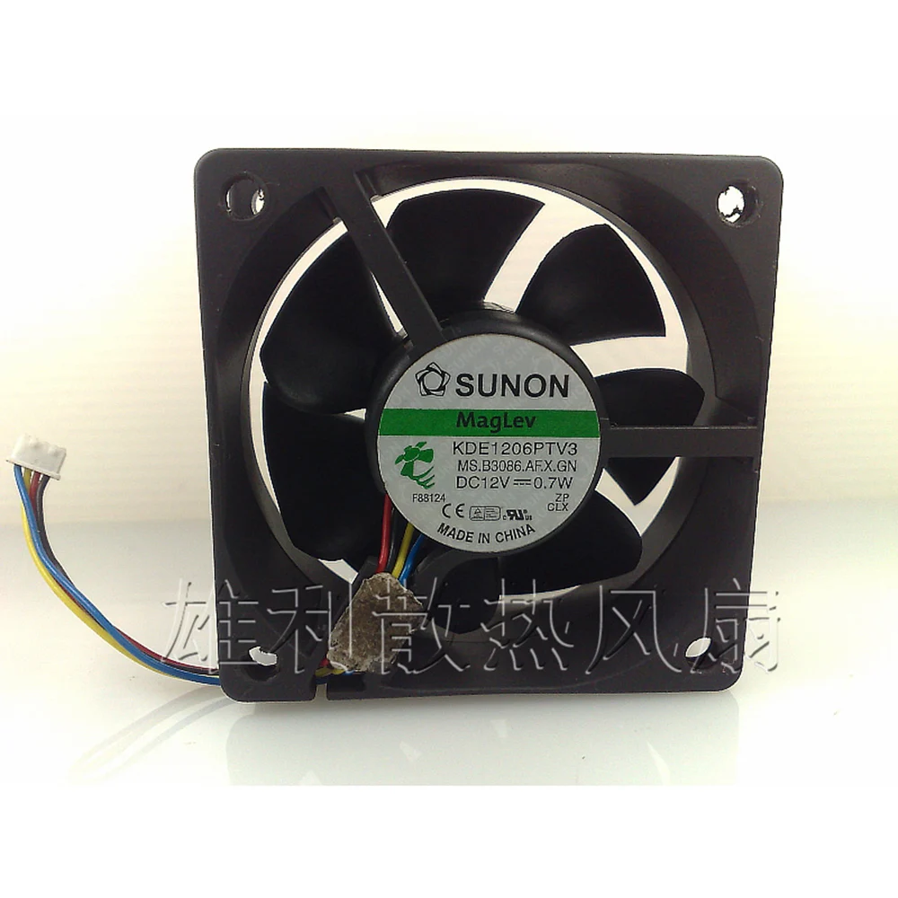 Оригинальный вентилятор охлаждения для Sunon KDE1206PTV3 12 В 0,7 Вт 6 см 6025 дюйма 60x60x25 мм 4 провода 4-контактный ШИМ