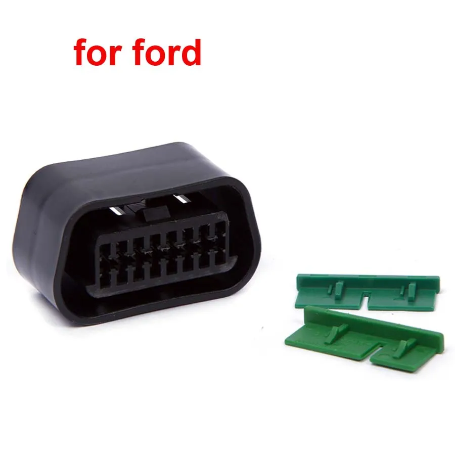 

Автомобильный 16-контактный гнездовой разъем OBD2 для Benz/bmw/ford/buick Автомобильный диагностический интерфейс 16-контактный разъем модификация проводного адаптера