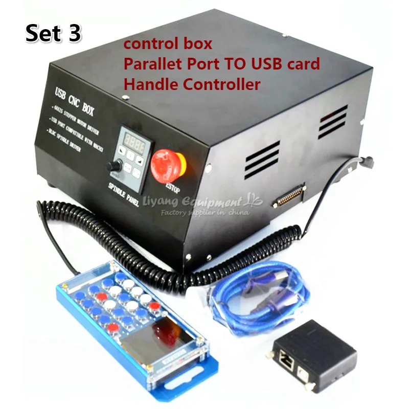 Бесщеточный шпиндель постоянного тока 4 оси CNC коробка управления MACH3 Parallet порт