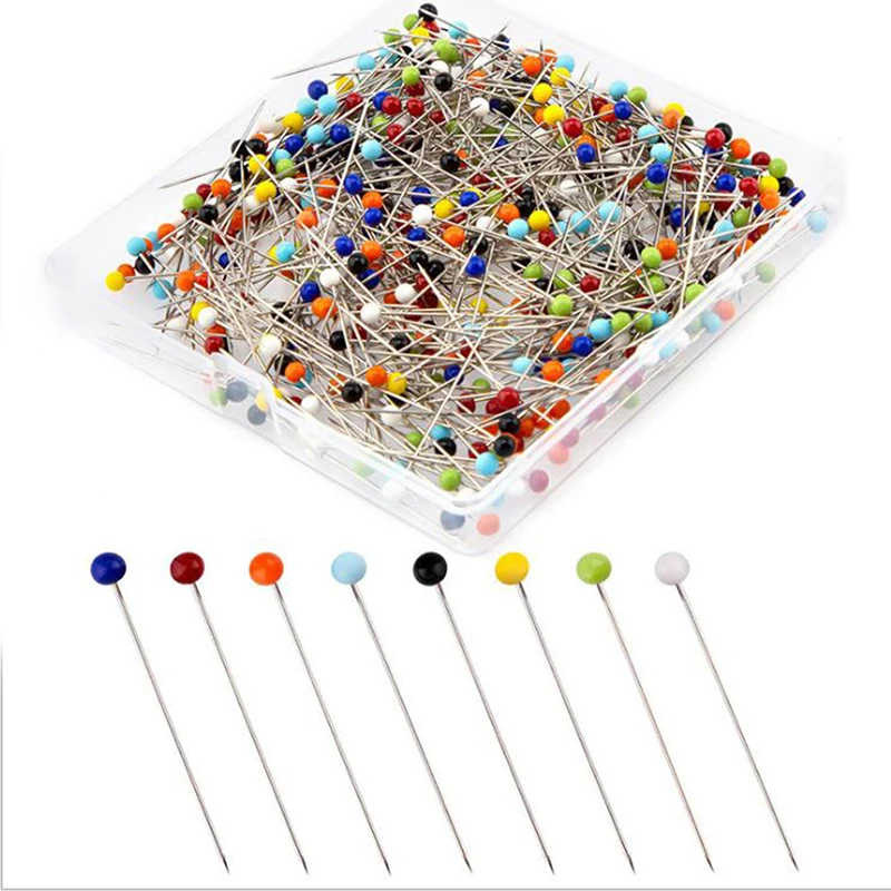 

100//250/500Pcs Sewing Pins 38mm Pearl Ball Head Push Pins Straight Quilting Pins For Dressmaking Jewelry Decor DIY Sewing Tools