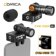 COMICA CVM-VS09 TC Microphone 3.5mm Connection for Huawei Android Phone TYPE-C CVM VS09 MI Mic for Lightning iPhone 11 6 7 8 X