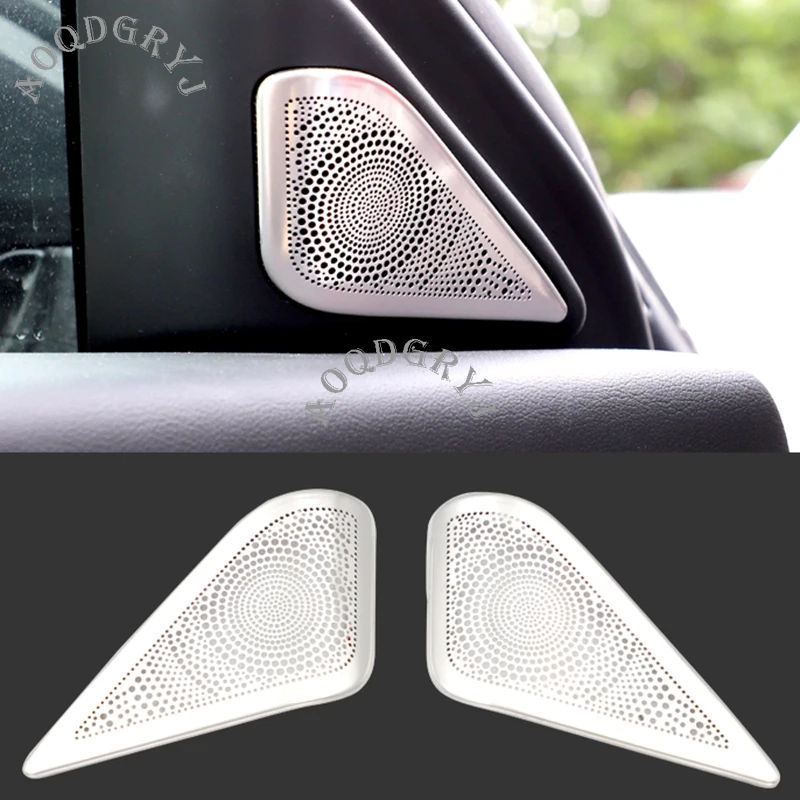 Нержавеющая сталь столб стерео Динамик накладка 2 шт. для Jaguar E PACE 2018 2020 стайлинга