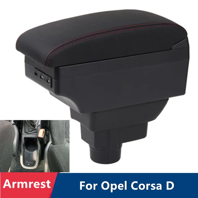 Car Armrest Box For Opel Corsa D Arm Rest Center Console Storage Accessory | Автомобили и мотоциклы