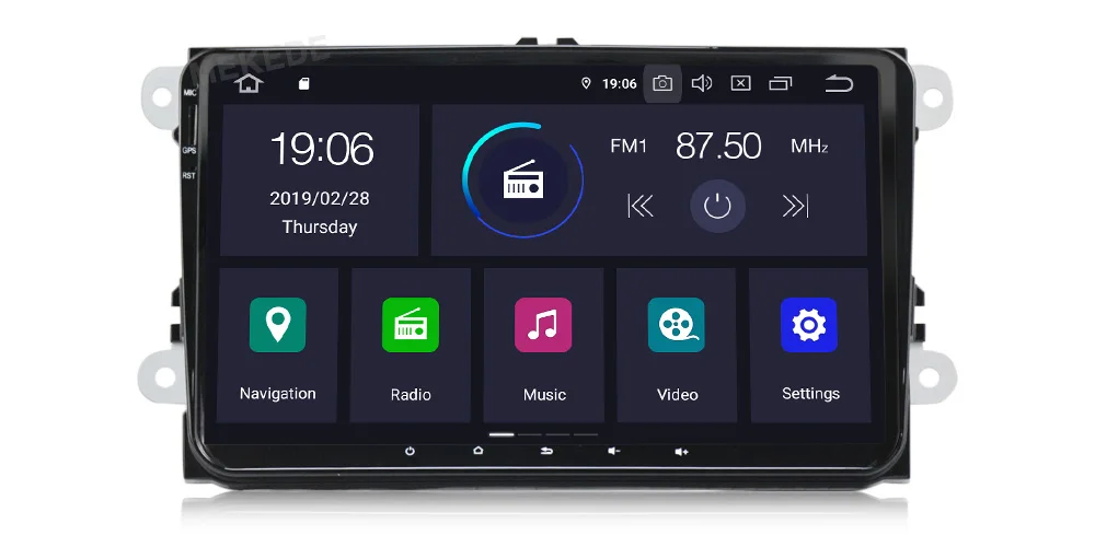 MEKEDE 2 Din 9 дюймов Автомобильный DVD плеер для VW Volkswagen Passat Polo GOLF для Skoda Seat Leon gps-навигация FM RDS Карты радио 1080 P USB