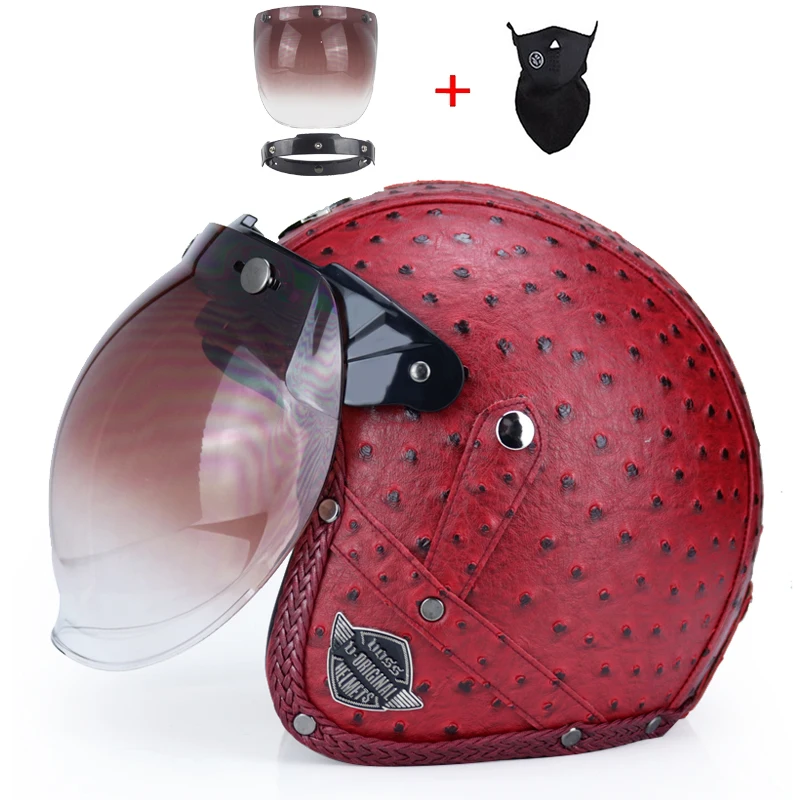 

Vintage Motorcycle Helmet Bubble Lens Shield Pilot Helmet Visor Jet Retro Scooter Moto Helmets Bubble visor Goggles For