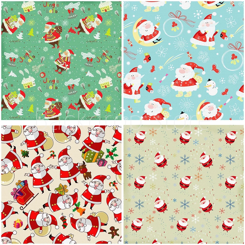 Avezano фон для фотосъемки зима Счастливого Рождества Санта Клауса фотостудии