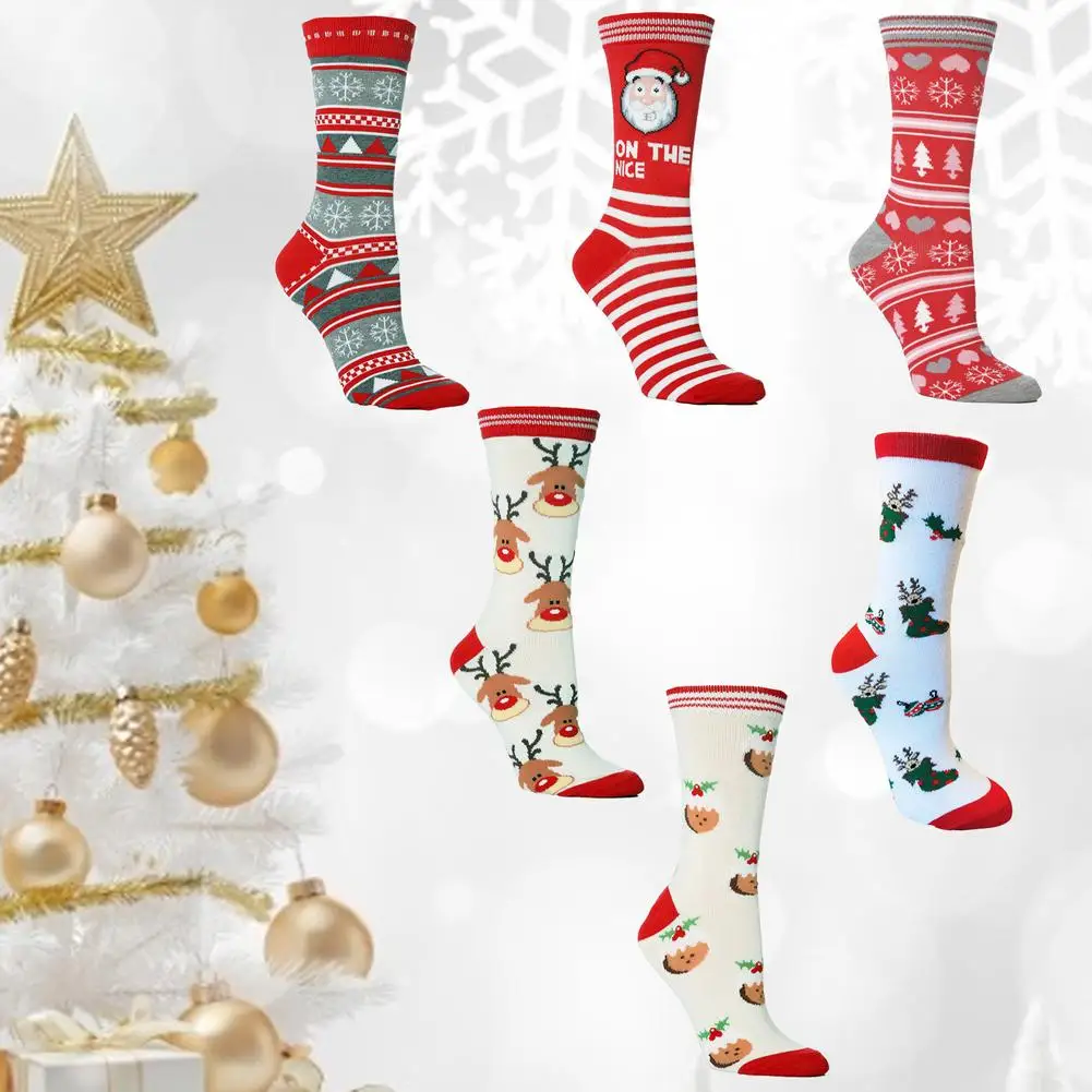 

New 2020 Christmas Socks Cozy Printed Warm Slipper Christmas Stockings High Quality Men Women Fashion Personality Happy Gift Hot