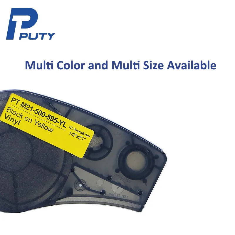Replacement Black White & Color Vinyl Label Tape M21-375-595 M21-500-595 M21-750-595 Compatible Brady Bmp21 Plus Lab Printer