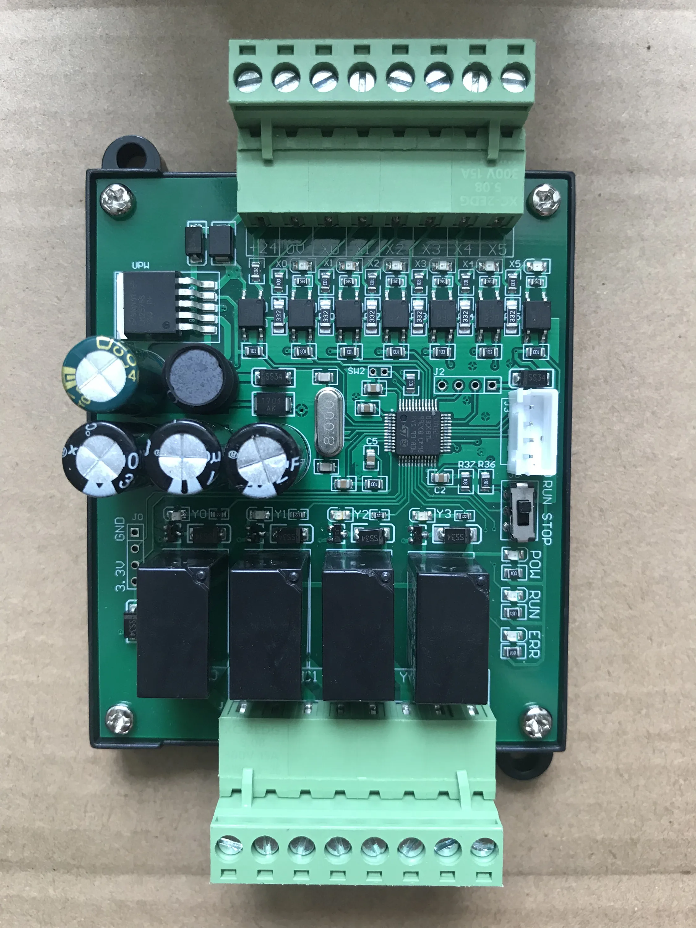 Программируемый контроллер PLC FX2N 10MR промышленная плата управления панель