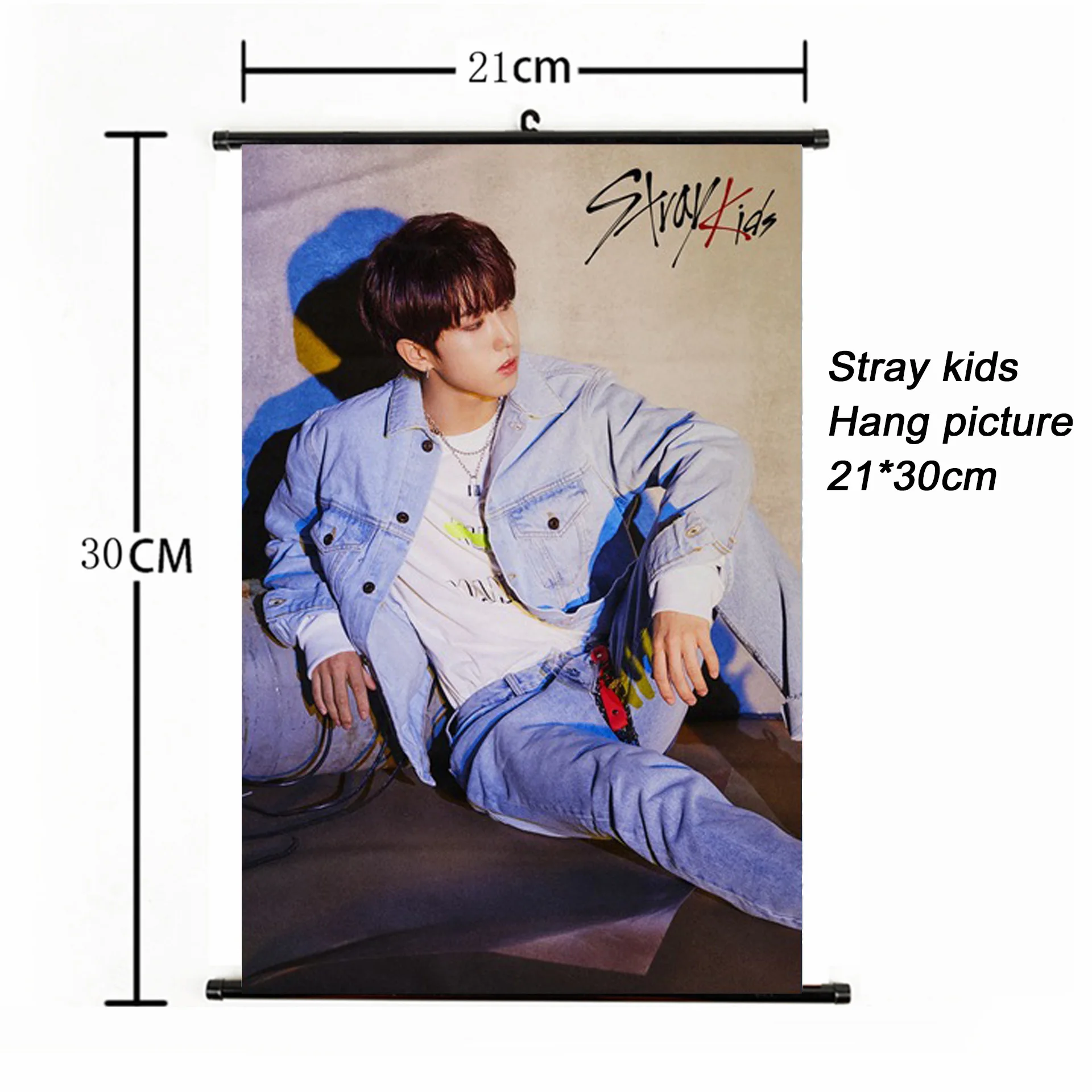 SKD00858 Модный Kpop Stray Kids Hang paintng 21*30 см постер stray kids signature желтая древесина альбом Фотокарта плакат вентиляторы коллекция - Цвет: SKD00858