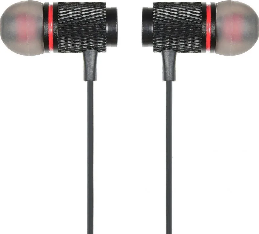Фото Гарнитура вкладыши Digma BT-05 черный/красный беспроводные bluetooth шейный обод (E702BT) Гарнитура вкладыши Digma BT-05 черный/красный беспроводные bluetooth шейный обод (E702BT)