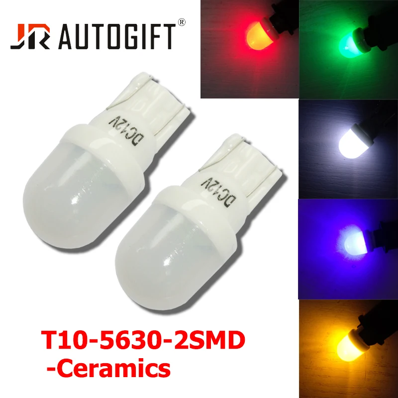 2x автомобильный светильник Ceramics T10 W5W 194 168 Led клиновидные лампы 5630 2SMD Авто купол
