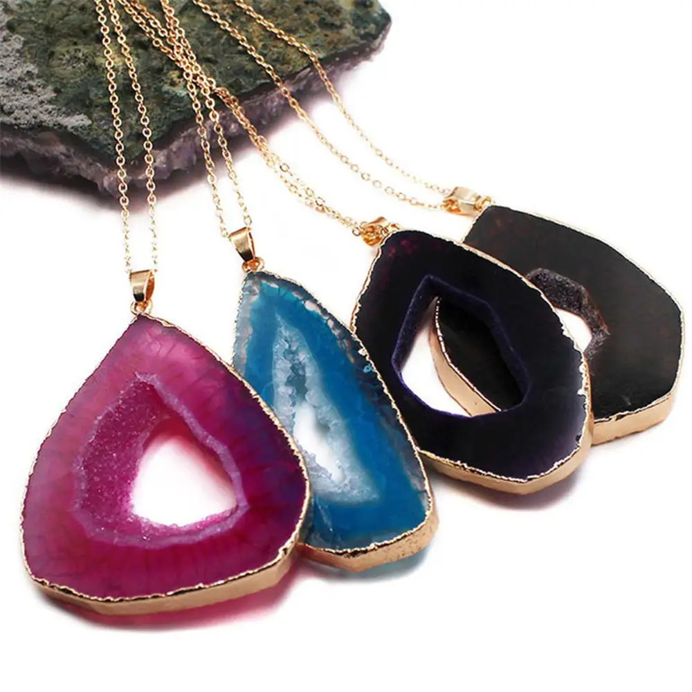 6 шт./лот натуральный камень нерегулярные кристаллические зубы цветные Агаты