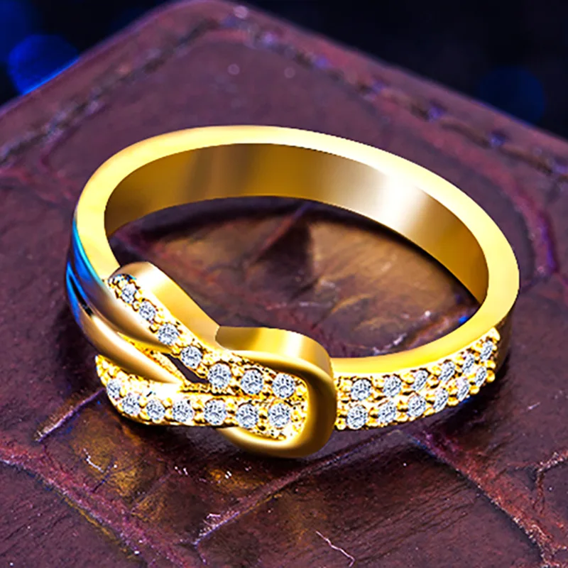 Золото/серебро Циркон Модные женские ювелирные изделия Роскошные блестящие