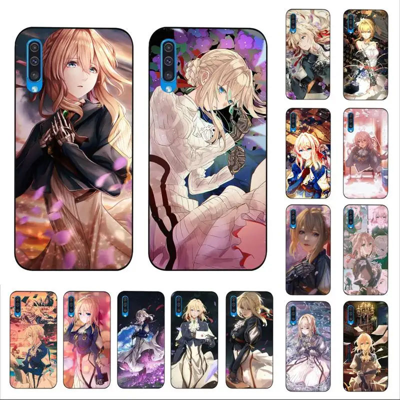 

FHNBLJ Anime Violet Evergarden Phone Case for Samsung A51 01 50 71 21S 70 10 31 40 30 20E 11 A7 2018