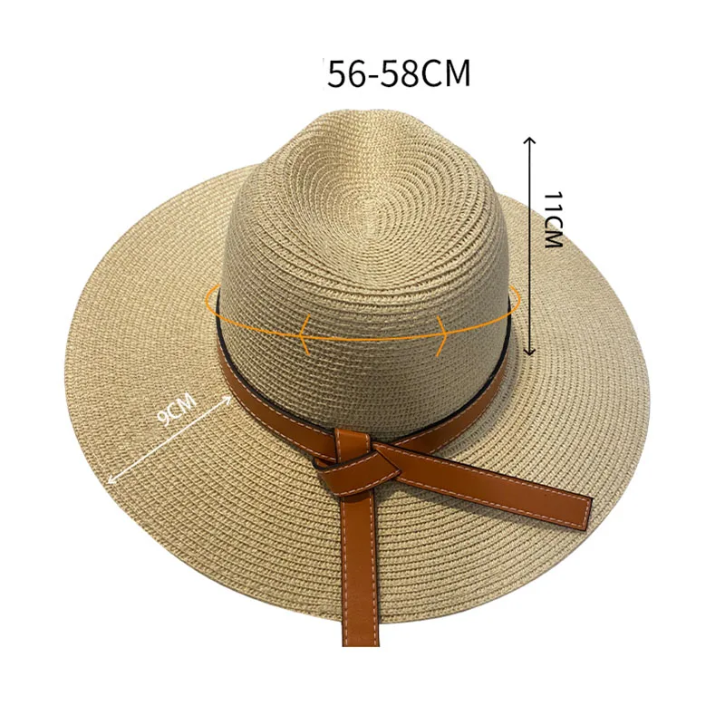 

Bucket hat Women' Cap summer straw hats for women beach Caps Straw female sun wide brim protection wide brim spring visor 2021