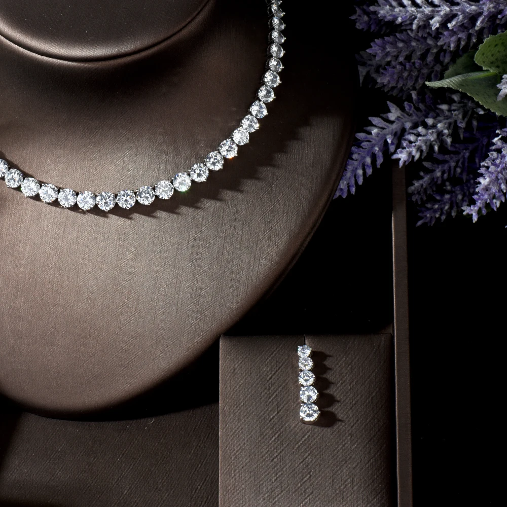 Комплект свадебных украшений HIBRIDE модные ювелирные украшения высокого качества