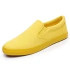 Кеды мужские вулканизированные, ленивые парусиновые кроссовки для вождения, модные дизайнерские, зеленые, черные, желтые, белые, edf45