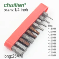 long 25mm s2 alloy steel hex head screwdriver bits 14 inch hex magnetic electric screwdriver tools