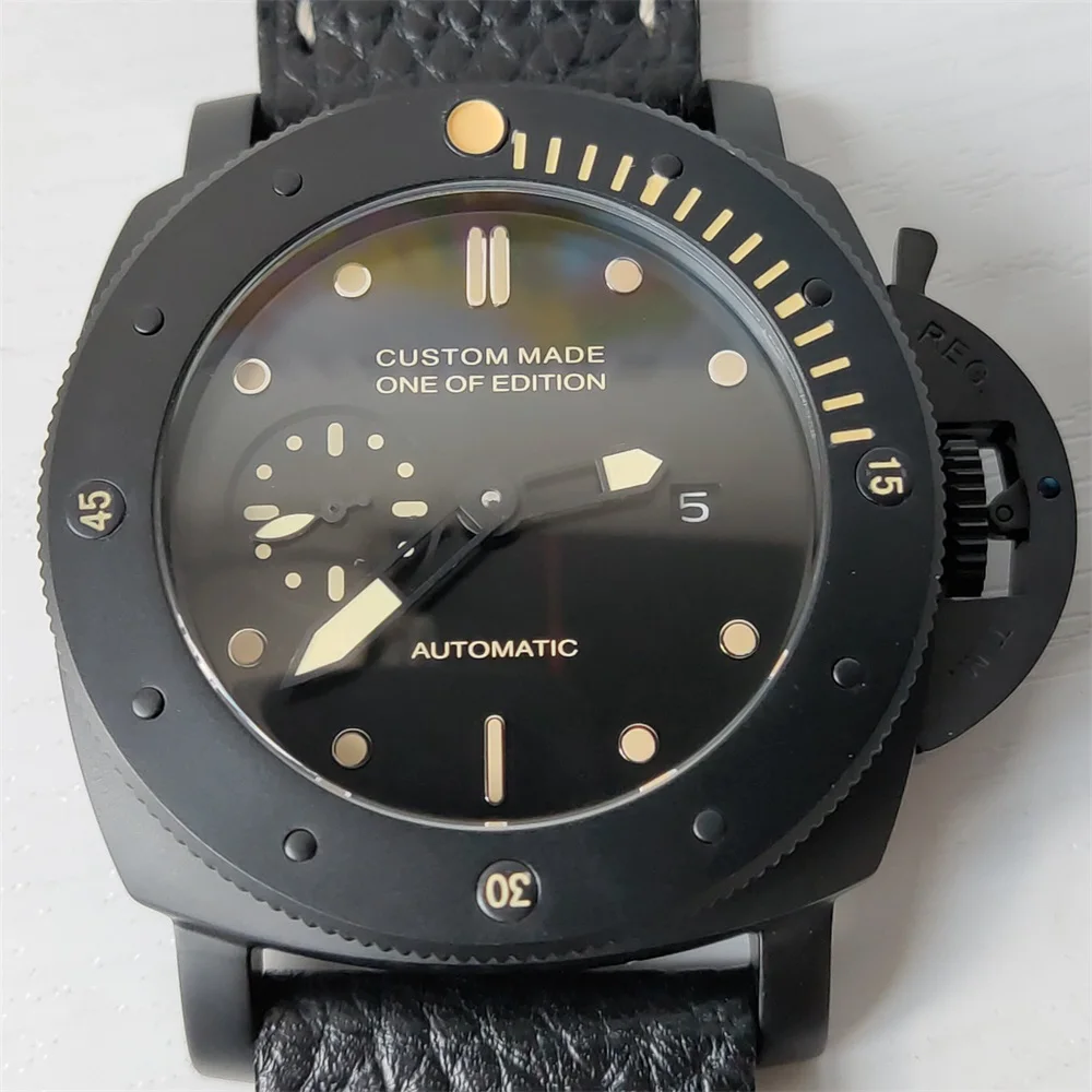 Мужские часы BOMAX MARINA 47 мм с автоматическим перемещением мужской чехол Т-образным