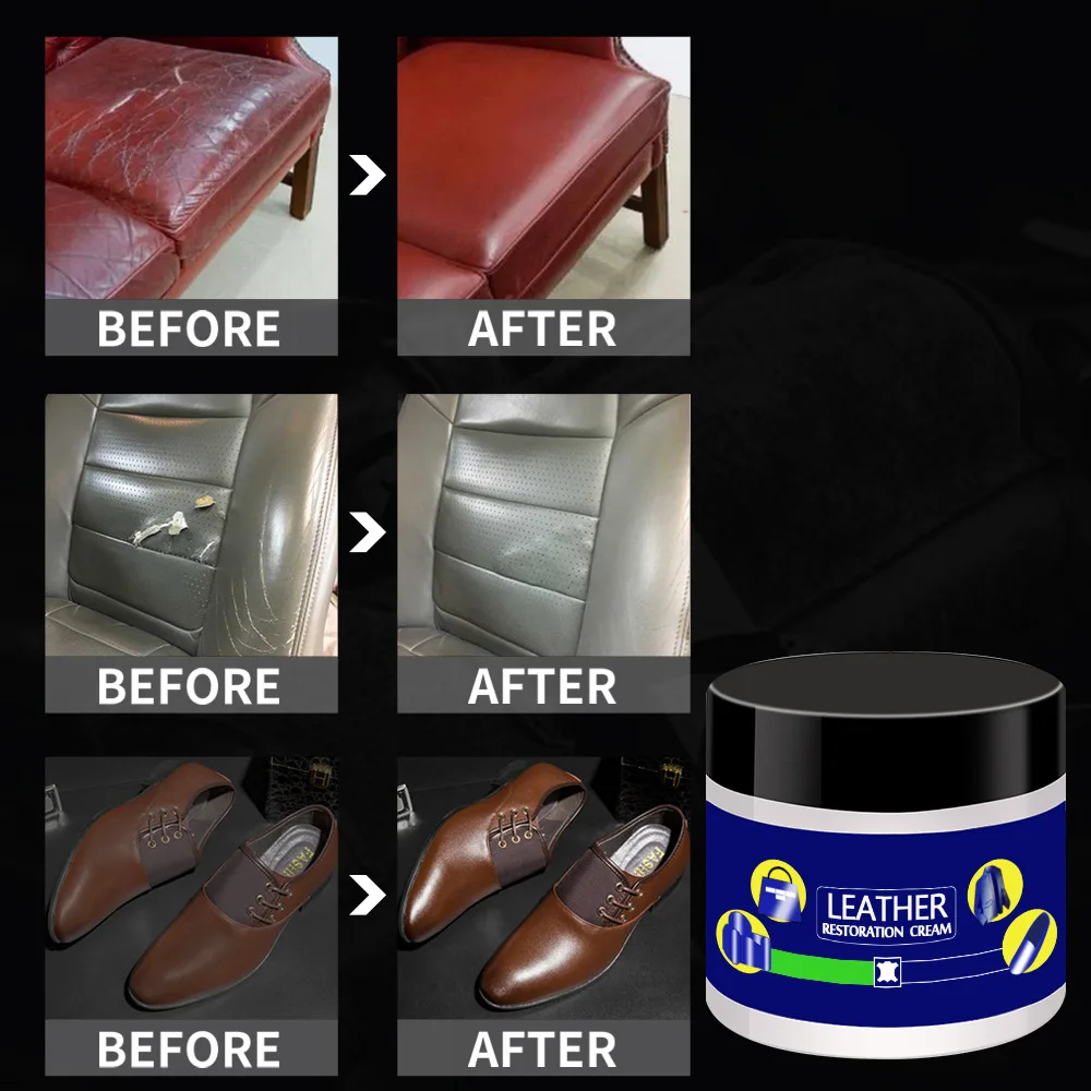 

Car Seat Leather Cleaning and Maintenance Oil Mink Oil Nourishing Varnish Leather Maintenance Oil Leather Shoes Color Paste 50g