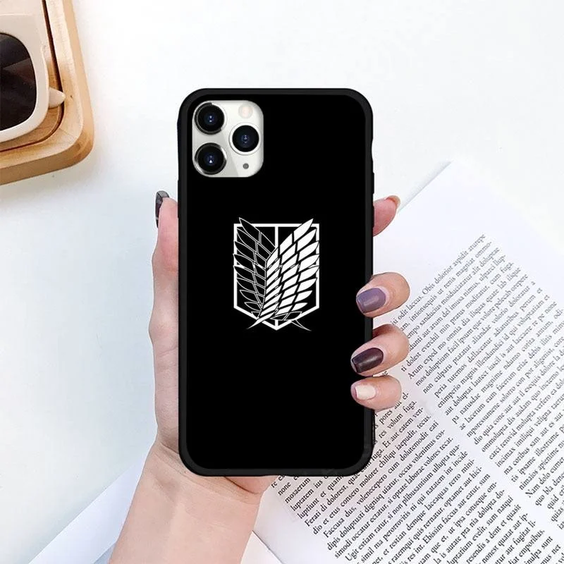 

Anime Japanese attack on Titan Phone Case for iPhone 11 12 pro XS MAX 8 7 6 Plus 5S SE 2020 XR mini