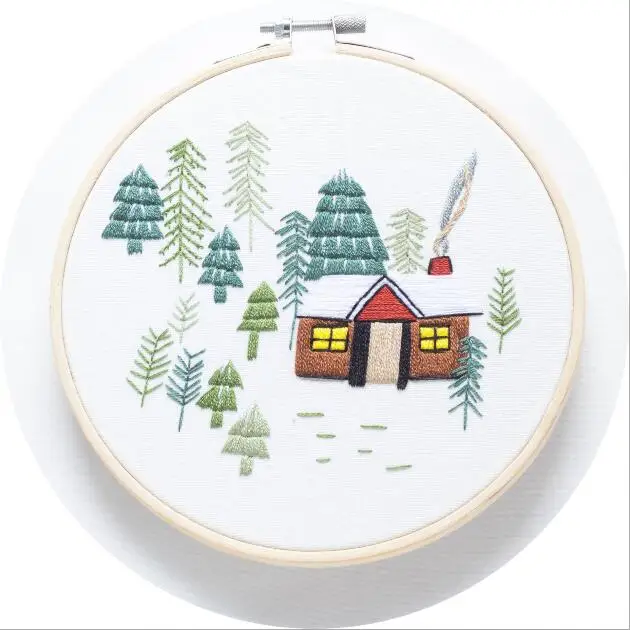 Маленький лес европейский стиль Европейский Набор для вышивания простая