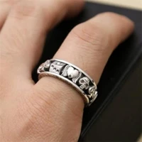 new design love skull poker ring punk creative silver color good luck mens and womens rings party jewelry gifts wholesale