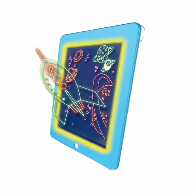 Cloudro 3D LED Drawing Mat Set Large Painting Writing Board Glowing In Dark Magic Pen Educational Toy Gift | Дом и сад