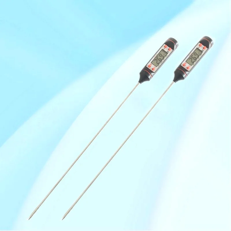 Digital Thermometer with 15cm/30cm Long Probe Candle Making Kits Measure Liquid Soy Paraffin Wax Baked Milk Meat BBQ |