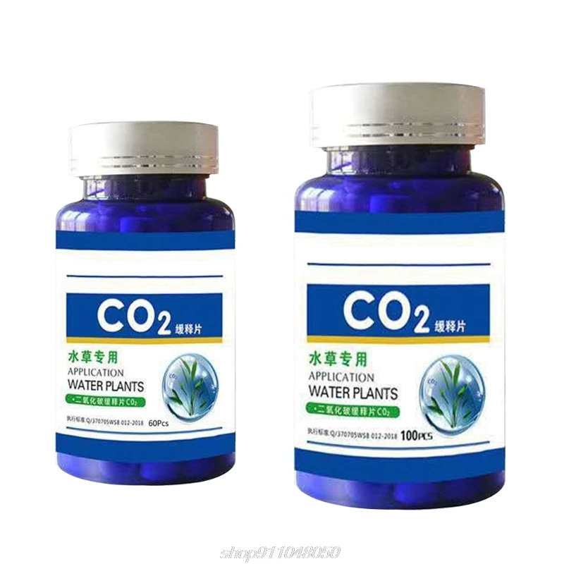 60/100 шт. аквариум CO2 планшет двуокиси углерода диффузор для воды завод травы